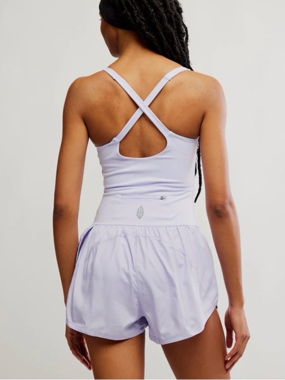 FP Movement by Free People Light Lavender Romper Jumpsuit - Picture 2 of 7